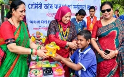 বিশেষ চাহিদাসম্পন্ন শিশুদের পাশে রোটারী ক্লাব অব ঢাকা সর্বজয়া 